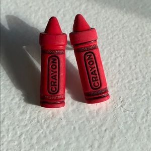 Red Crayon earrings